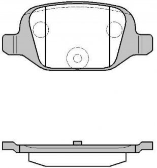 Колодки тормозные дисковые задние Citroen Nemo 1.4 08-,Citroen Nemo 1.4 09- (P62 WOKING P627300 фото товара