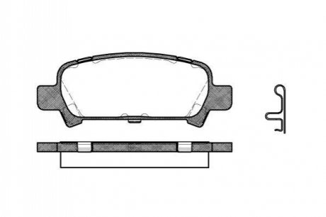 Колодки гальмівні дискові задні Subaru Forester (sg) 2.0 02-,Subaru Forester (WOKING P629302