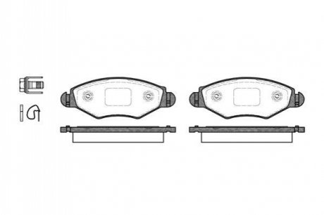 Гальмівні колодки перед. Peugeot 206/306 94- WOKING P7433.20