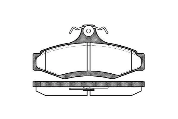 <strong>Гальмівні колодки задн. Astra/Leganza/Nubira/Orion/Vectra (96-05) WOKING P7463.10 (фото 1)</strong>