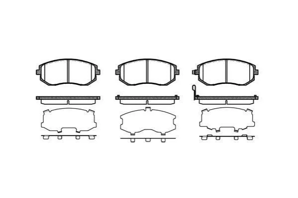<strong>Гальмівні колодки перед. Subaru Impreza 02-/Forester 02- (akebono) WOKING P8513.11 (фото 1)</strong>
