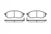 Гальмівні колодки пер. QX50/Q70/Q60/Navara/Qashqai/Murano/Pathfinder/Koleos 01- WOKING P9523.14 (фото 1)