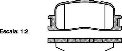 <strong>Гальмівні колодки зад. Toyota Camry 01-06 (akebono) (93x38x16) WOKING P9543.00 (фото 1)</strong>
