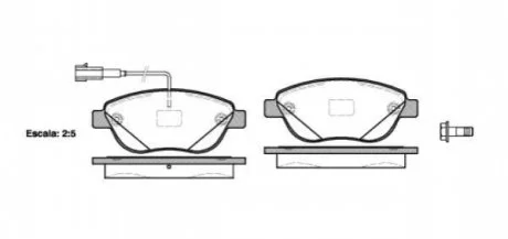 Колодки тормозные для WOKING P9593.12 фото товара