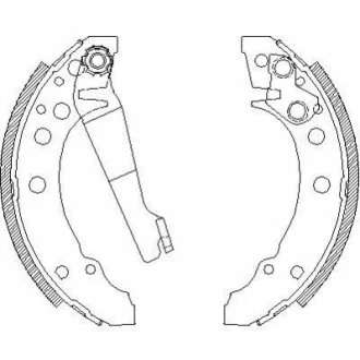 Гальмівні колодки зад. Golf I/II/Passat/Polo/Audi 80 >01 (ATE) для WOKING Z4045.00 фото товару