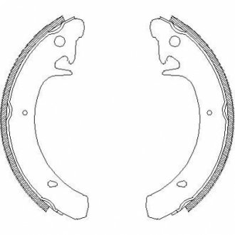 Гальмівні колодки задн. Kalina/Priora/Samara/Slavuta (76-18) WOKING Z4129.00 фото товару