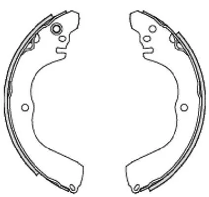<strong>Колодки гальмівні бараб. задн. (вир-во Remsa) Mitsubishi Grandis 04> Outlander I (Z4233.00) WOKING Z423300 (фото 1)</strong>