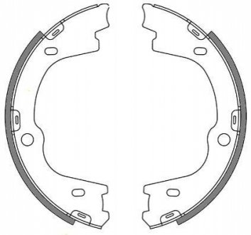 Колодки стояночного тормоза (Remsa) Hyundai ix55 08> H-1 08> WOKING Z4673.00 фото товара