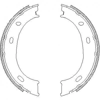 <strong>Колодки ручного гальма Sprinter 208-316/LT 35 96-06 (Bosch) WOKING Z4710.01 (фото 1)</strong>