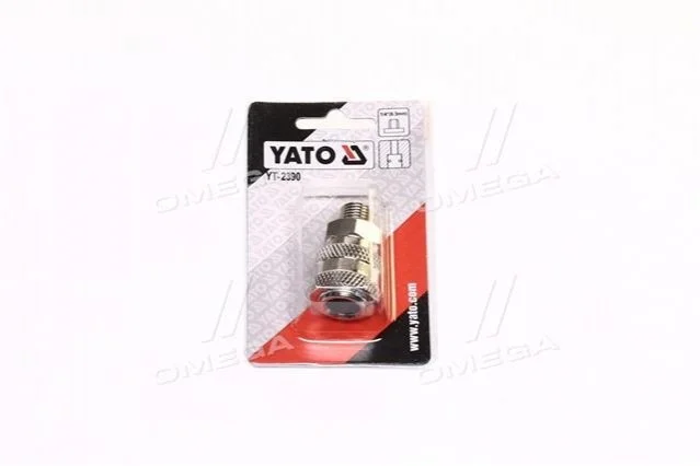 <strong>Швидкознімна муфта із зовніш. різьбленням o = 1/4" YATO YT-2390 (фото 1)</strong>