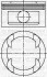 <strong>YENMAK Поршень с кольцами і пальцем (размер отв. 86,00/STD) OPEL Omega B 3.0 (6цл.) (X 30 XE) Yenmak 31-03812-000 (фото 1)</strong>