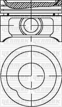 <strong>YENMAK Поршень з кільцями і пальцем (размір отв. 77.60/STD) OPEL Astra F, Corsa, Combo 1,4 (1.4 NV, C1.4 NZ) Yenmak 31-03819-000 (фото 1)</strong>