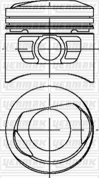 <strong>YENMAK Поршень с кольцами і пальцем (размер отв. 79.97 / STD) FORD ESCORT III 1.6 -92 (4цл.) (CVH LUC / LUK ?ok Bogazl? Karb?rat?r 90/95 PS) Yenmak 31-04031-000 (фото 1)</strong>