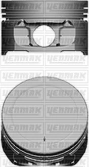 YENMAK Поршень с кольцами і пальцем (размер отв. 78.5 / STD) Berlingo 1.6 (4цл.) (TU5JP4, NFU, NFX Euro 3) для Yenmak 31-04101-000 фото товару