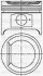 <strong>YENMAK Поршень з кільцями і пальцем (розмір отв. 83.00/STD) CITROEN BX 1.6 PEUGEOT 309/405 1.6 Yenmak 31-04116-000 (фото 1)</strong>