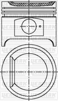 YENMAK Поршень з кільцями і пальцем (розмір отв. 83.00/STD) CITROEN BX 1.6 PEUGEOT 309/405 1.6 для Yenmak 31-04116-000 фото товару