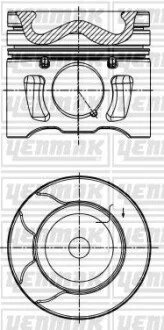 YENMAK Поршень с кольцами і пальцем (размер отв. 85.00/STD) CITROEN 2.0HDi/BlueHDi 06- (DW10CTED4 2.0 Hdi) для Yenmak 31-04194-000 фото товару