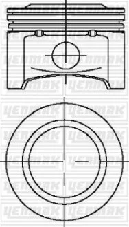 YENMAK Поршень с кольцами і пальцем OPEL Astra G 1.4 (размер отв. 77.6 / STD) (Z1, 4XE) для Yenmak 31-04230-000 фото товару