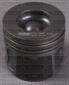 YENMAK CITROEN Поршень с кольцами і пальцем (размер отв. 86,01 / STD) Jumper 2.2HDi 06-, FORD Transit 2.2TDCi (4ц) (CYFA - USRA 2.2L Duratorq Euro 5 125-135 PS) для Yenmak 31-04256-000 фото товару