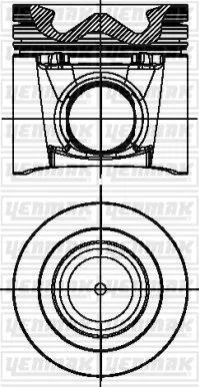 <strong>YENMAK Поршень с кольцами і пальцем (размер отв. 95,80/STD) CITROEN JUMPER 3.0HDI (4цл.) (F1 CE 0481 / 4P10-T2, 4P10-T3, 4P10-T6) Yenmak 31-04836-000 (фото 1)</strong>