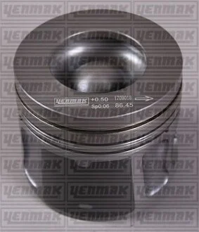 YENMAK CITROEN Поршень с кольцами і пальцем (размер отв. 86,01 / STD) Jumper 2.2HDi 11-, FORD Transit 2.2TDCi (4ц) (QJBA 2.2L Duratorq 155PS) для Yenmak 31-04949-000 фото товару