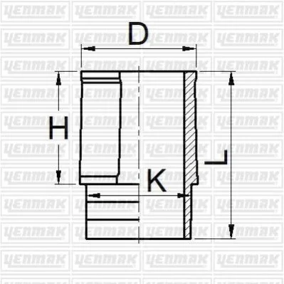 <strong>YENMAK Гильза цилиндра (размер отв. 83 / STD) CITROEN Berlingo 1.8 (4цл.) (205-309-405B) Yenmak 51-05881-000 (фото 1)</strong>