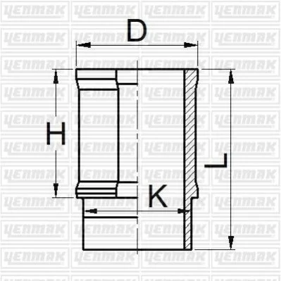 <strong>YENMAK Гильза цилиндра (размер отв. 75.80/ STD)(R 19-ClIo 1,4) Yenmak 51-05910-000 (фото 1)</strong>