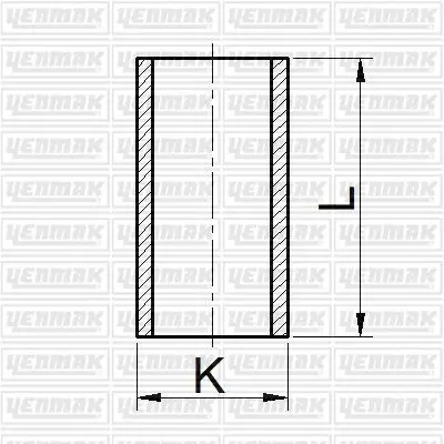 <strong>YENMAK Гільза циліндра DAEWOO Matiz 0.8 (размер отв. 68.5 / STD)(MATIZ, SPARK, SOCH 6V) Yenmak 51-65177-000 (фото 1)</strong>