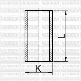YENMAK Гільза циліндра (розмір отв. 91 / STD) (STAREX 2.5 CRDI) (Дизель/Бензин 4ц) для Yenmak 51-65712-000 фото товару