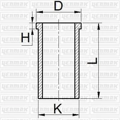 <strong>YENMAK Гильза цилиндра (размер отв. 86.00/STD) OPEL Astra F, Vectra B, 2.0 Yenmak 51-65774-000 (фото 1)</strong>