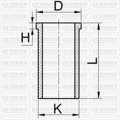 <strong>YENMAK Гильза цилиндра (размер отв. 82.5 / STD) (1.7 D/DR) дизель Yenmak 51-65802-000 (фото 1)</strong>