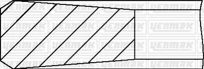 <strong>YENMAK Комплект поршневих кілець (84,00/STD) (3,0/2,0/3,0) BMW E87 118d, E90 338d Yenmak 91-09629-000 (фото 1)</strong>