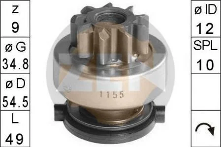 <strong>Бендікс стартера ZEN ZN1155 (фото 1)</strong>