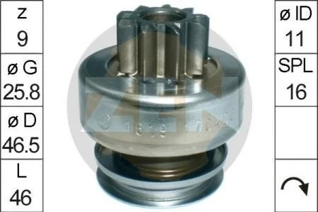 <strong>Бендікс стартера ZEN ZN1619 (фото 1)</strong>