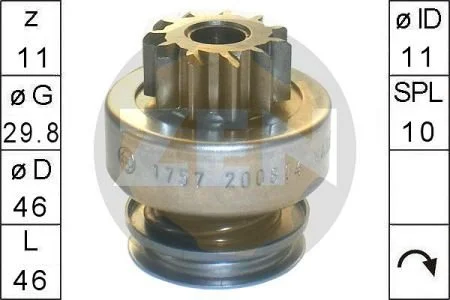 Бендикс стартера для ZEN ZN1757 фото товару