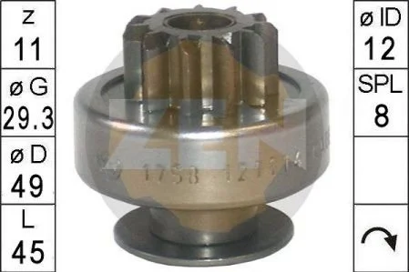 Бендікс стартера для ZEN ZN1758 фото товару