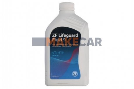 Олива трансмісійна ATF LifeGuardFluid 9, 1л. ZF AA01.500.001 (фото 1)