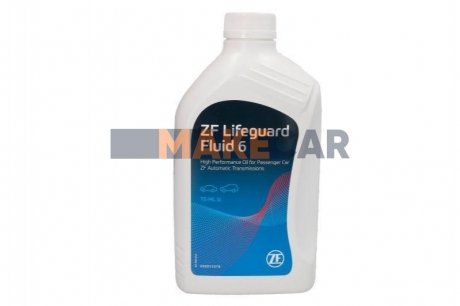 Трансмиссионное масло LifeGuardFluid 6, 1л ZF S671.090.255