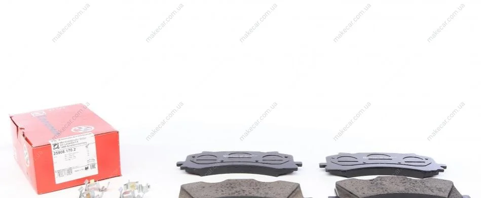 <strong>Колодки гальмівні дискові ZIMMERMANN 25908.170.2 (фото 1)</strong>