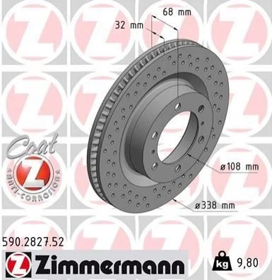 <strong>Диск гальмівний SPORT Z ZIMMERMANN 590282752 (фото 1)</strong>