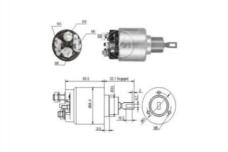Втягуюче реле для ZM ZM475 фото товару